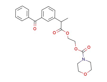 m-benzoylhydratropic acid morpholinocarbonyloxyethyl ester