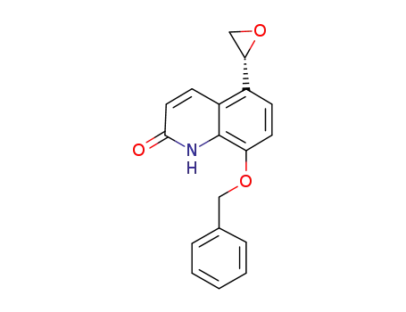 Molecular Structure of 173140-90-4 (2(1H)-Quinolinone, 5-(2R)-oxiranyl-8-(phenylmethoxy)-)