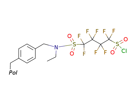 PS-4-(BENZYL-ETHYL-SULFONAMIDE)OCTAFLUORO-BUTANE-1-sulfonyl chloride