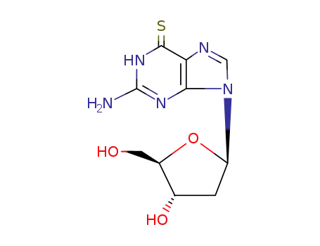 Molecular Structure of 789-61-7 (6-THIO-2'-DEOXYGUANOSINE)