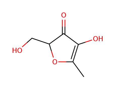 Molecular Structure of 17678-20-5 (4-hydroxy-2-(hydroxymethyl)-5-methylfuran-3(2H)-one)