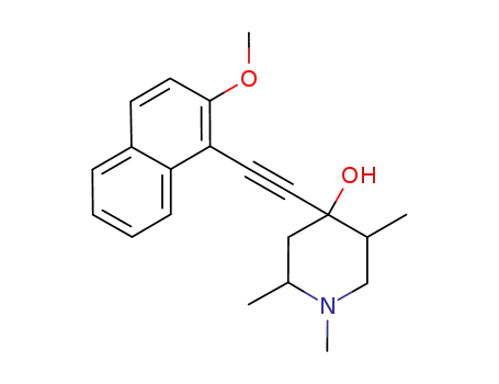 4-(2-methoxy-naphthalen-1-ylethynyl)-1,2,5-trimethyl-piperidin-4-ol