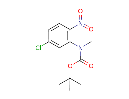 Molecular Structure of 299176-17-3 (Carbamic acid, (5-chloro-2-nitrophenyl)methyl-, 1,1-dimethylethyl ester)