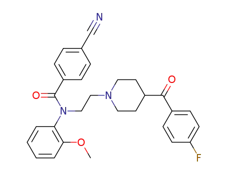 4-Cyano-N-{2-[4-(4-fluorobenzoyl)piperidino]ethyl}-N-(2-methoxy-phenyl)benzamide