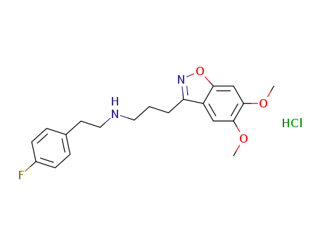 N-[2-(4-fluorophenyl)ethyl]-5,6-dimethoxy-1,2-benzisoxazole-3-propanamine hydrochloride