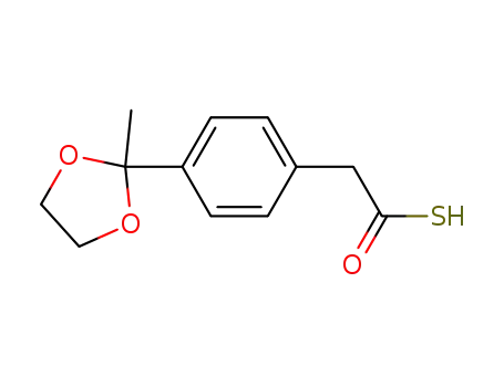 4-(2-methyl-1,3-dioxolan-2-yl)phenylthioacetic acid