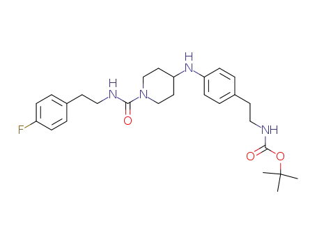 tert-Butyl 4-[(1-{[(4-fluorophenethyl)amino]carbonyl}-4-piperidinyl)amino]phenethylcarbamate