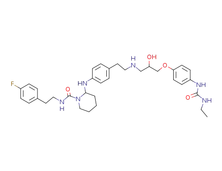 [4-(2-{(2S)-3-[4-(3-Ethyl-ureido)-phenoxy]-2-hydroxy-propylamino}-ethyl)-phenylamino]-piperidine-1-carboxylic Acid [2-(4-fluoro-phenyl)-ethyl]-amide