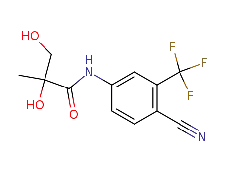 N-[4-cyano-3-(trifluoromethyl)-phenyl]-2,3-dihydroxy-2-methyl-propionamide