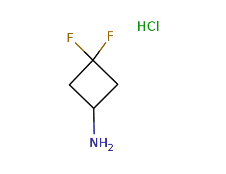 Molecular Structure of 637031-93-7 (3,3-DIFLUOROCYCLOBUTANAMINE HYDROCHLORIDE)