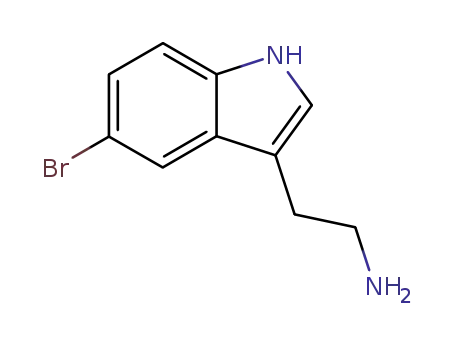 Molecular Structure of 3610-42-2 (5-bromo-1H-indole-3-ethylamine)