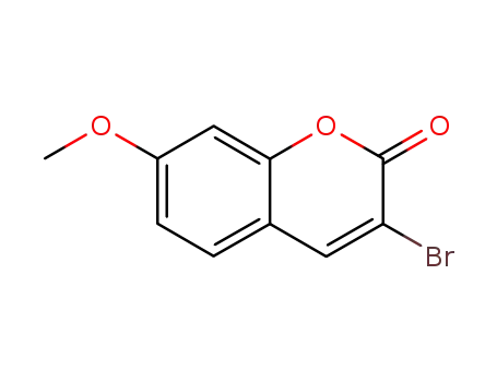 Molecular Structure of 72167-80-7 (2H-1-Benzopyran-2-one, 3-bromo-7-methoxy-)