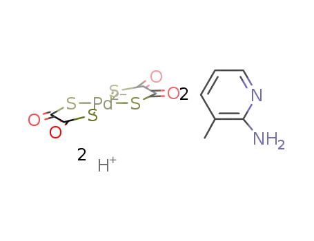 2-amino-3-methylpyridinium bis(1,2-dithiooxalato-S,S')palladate(II)