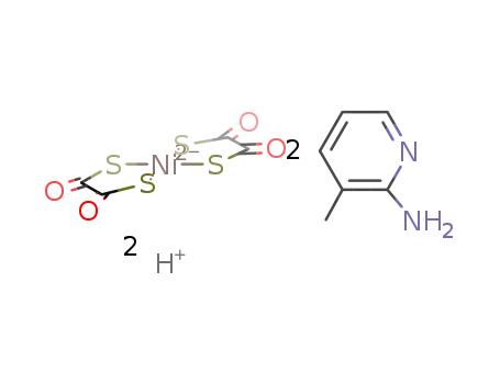 2-amino-3-methylpyridinium bis(1,2-dithiooxalato-S,S')nickelate(II)