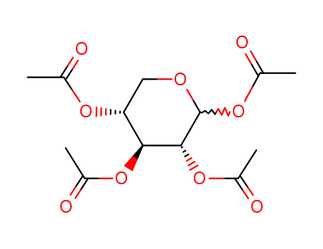 Molecular Structure of 62446-93-9 (1,2,3,4-Tetra-O-acetyl-D-xylopyranose)