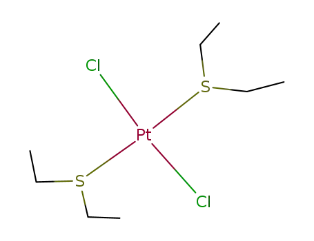 trans-dichlorobis(diethyl sulfide)platinum(II)