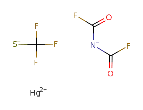 Hg(2+)*(FCO)2N(1-)*SCF3(1-)=(FCO)2NHgSCF3