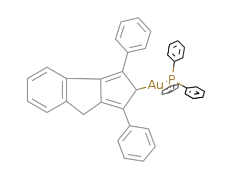 2,4-dihydro-1,3-diphenyl(triphenylphosphinegold)cyclopenta{b}indene