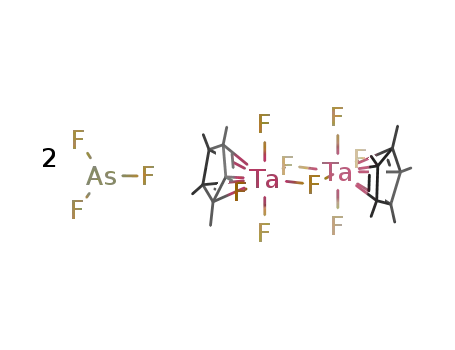 di-μ-fluoro-bis{trifluoro(η5-pentamethylcyclopentadienyl)tantalum(V)}-trifluoroarsenic (1/2)