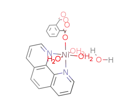triaqua{1,2-benzenedicarboxylato(2-)}(1,10-phenanthroline)nickel(II)monohydrate