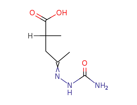 (+/-)-2-methyl-4-semicarbazono-valeric acid