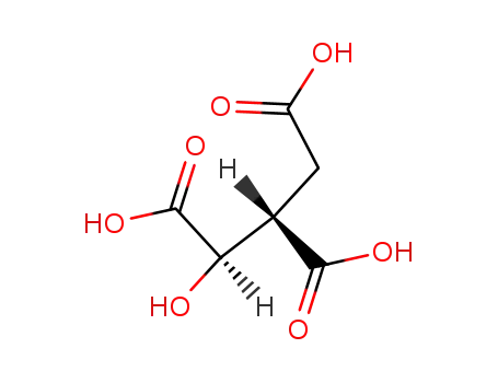 Molecular Structure of 6061-97-8 ((1R,2S)-1-hydroxypropane-1,2,3-tricarboxylic acid)