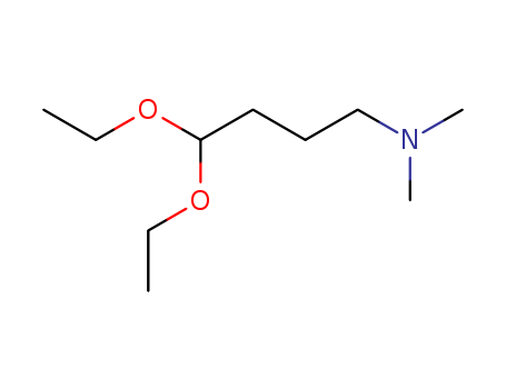 1116-77-4,4,4-Diethoxy-N,N-dimethyl-1-butanamine,Butyraldehyde,4-(dimethylamino)-, diethyl acetal (7CI,8CI);4,4-Diethoxy-N,N-dimethylbutanamine;4-(Dimethylamino)butanal diethyl acetal;