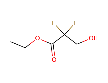 Molecular Structure of 380-41-6 (ETHYL 2,2-DIFLUORO-3-HYDROXYPROPIONATE)