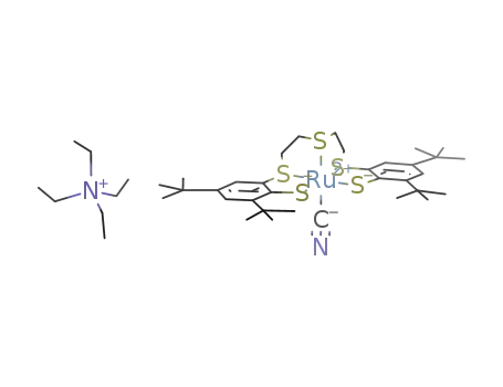 meso-(NEt4)[Ru(CN)(C6H2(tBu)2S2CH2CH2)2S]