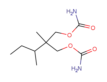Molecular Structure of 64-55-1 (2-METHYL-2-(1-METHYLPROPYL)-1,3-PROPANEDIOL DICARBAMATE)