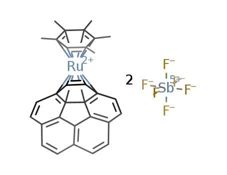 [(η6-C6HMe5)Ru(η6-corannulene)][SbF6]2