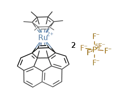 [(η6-C6Me6)Ru(η6-corannulene)][PF6]2