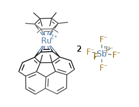 [(η6-C6Me6)Ru(η6-corannulene)](SbF6)2