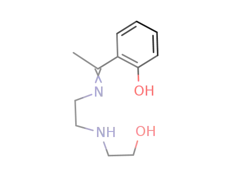 Molecular Structure of 99899-09-9 (Phenol, 2-[1-[[2-[(2-hydroxyethyl)amino]ethyl]imino]ethyl]-)