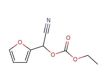 Molecular Structure of 20893-23-6 (Carbonic acid, cyano-2-furanylmethyl ethyl ester)