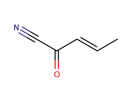 Molecular Structure of 6047-88-7 (3-Pentenenitrile, 2-oxo-, (E)-)