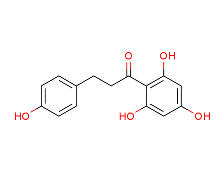 60-82-2,Phloretin,Phloretin(6CI);Propiophenone, 2',4',6'-trihydroxy-3-(p-hydroxyphenyl)- (8CI);2',4',6'-Trihydroxy-3-(4-Hydroxyphenyl)propiophenone;3-(4-Hydroxyphenyl)-1-(2,4,6-trihydroxyphenyl)-1-propanone;Dihydronaringenin;Floretin;NSC 407292;Naringenin dihydrochalcone;Phloretol;RJC 02792;b-(p-Hydroxyphenyl)-2,4,6-trihydroxypropiophenone;b-(p-Hydroxyphenyl)phloropropiophenone;