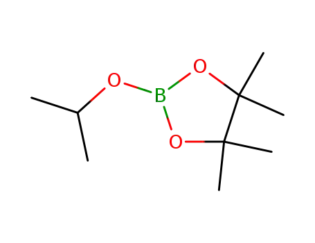 Molecular Structure of 61676-62-8 (2-Isopropoxy-4,4,5,5-tetramethyl-1,3,2-dioxaborolane)