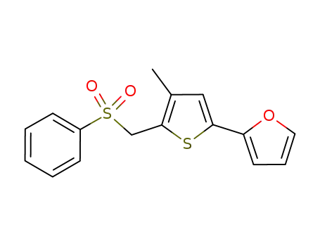 2-(furan-2-yl)-4-methyl-5-(phenylsulfonylmethyl)thiophene