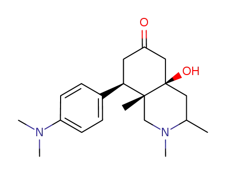 4a-hydroxy-8-(p-dimethylaminophenyl)-2,3,8a-trimethyldecahydro-6-isoquinolone