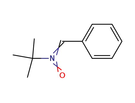 Molecular Structure of 3376-24-7 (N-TERT-BUTYL-ALPHA-PHENYLNITRONE)