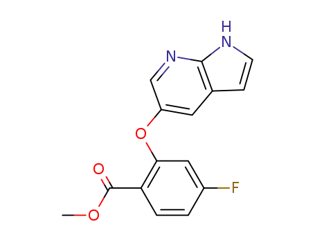 2-((1H-pyrrolo[2,3-b]pyridin-5-yl)oxy)-4-fluorobenzoic acid methyl ester