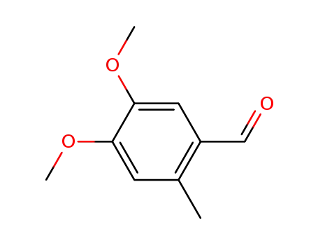 Molecular Structure of 7721-62-2 (4,5-dimethoxy-2-methylbenzaldehyde)