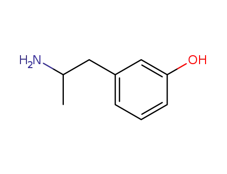 Molecular Structure of 1075-61-2 (3-(2-aminopropyl)phenol)