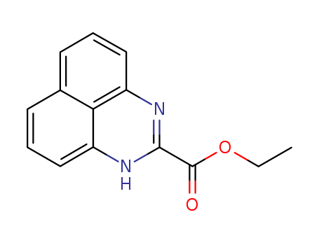 Molecular Structure of 109735-80-0 (1H-Perimidine-2-carboxylic acid, ethyl ester)