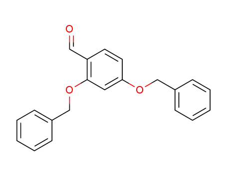 Molecular Structure of 13246-46-3 (2,4-bis(phenylmethoxy)-Benzaldehyde)