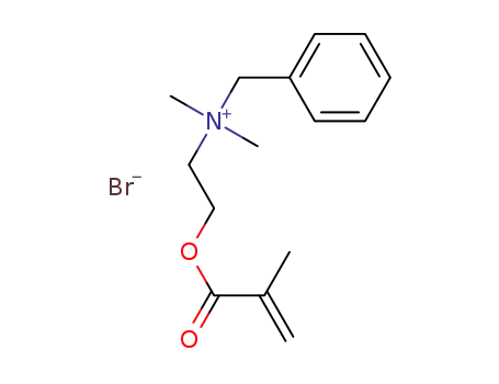 Molecular Structure of 157617-92-0 (Benzenemethanaminium,
N,N-dimethyl-N-[2-[(2-methyl-1-oxo-2-propenyl)oxy]ethyl]-, bromide)