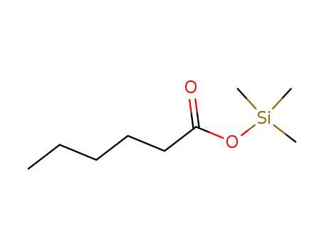 Molecular Structure of 14246-15-2 (Hexanoic acid trimethylsilyl ester)