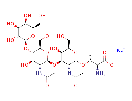 sodium O3-[β-D-galactopyranosyl-(1->4)-2-acetamido-2-deoxy-β-D-glucopyranosyl-(1->3)-2-acetamido-2-deoxy-D-galactopyranosyl]-L-threonate