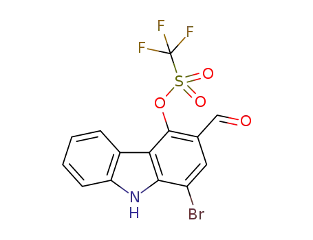 1-bromo-3-formyl-9H-carbazol-4-yl trifluoromethanesulfonate